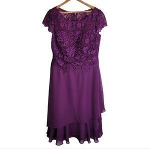 JJs House Plum Lace Wedding Dress
